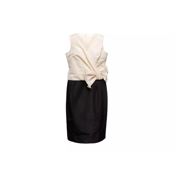 Carolina Herrera Formal Cocktail Dress Size 12 100% Silk Like New - Picture 1 of 5